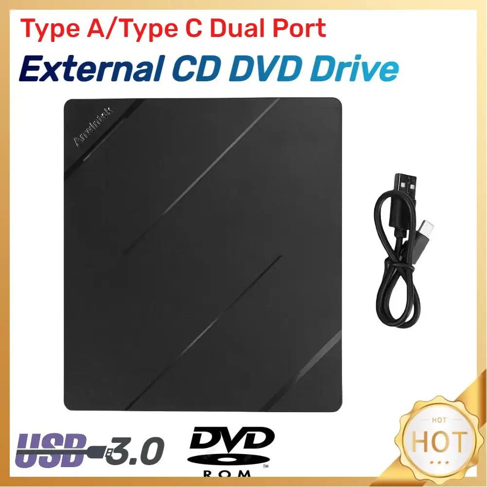 USB 3.0 C Ÿ  CD DVD ̺, TF/SDCard  , ޴ DVD +/-RW ÷̾, Ʈ ũž PC Mac OS Windows/Linux